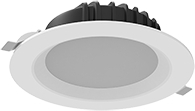 Светильник светодиодный "ВАРТОН" Downlight круглый встраиваемый 190*75 25W 4000K IP54 RAL9010 белый матовый