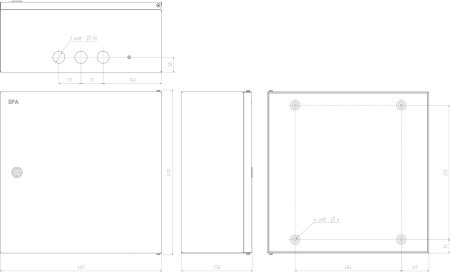 ЭРА SIMPLE ЩМПг-05 IP54 (400x400x175) (42)