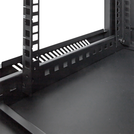 Шкаф настенный 19" TERACOM PRO 12U 600х450 мм дверь стеклянная с замком-ручкой чёрный