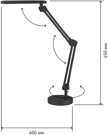 ЭРА наст.светильник NLED-440-7W-BK черный
