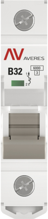 Выключатель автоматический AV-6 1P 32A (B) 6kA EKF AVERES
