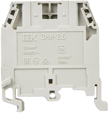 Зажим наборный ЗНИ-2,5мм2 (JXB24А) серый IEK