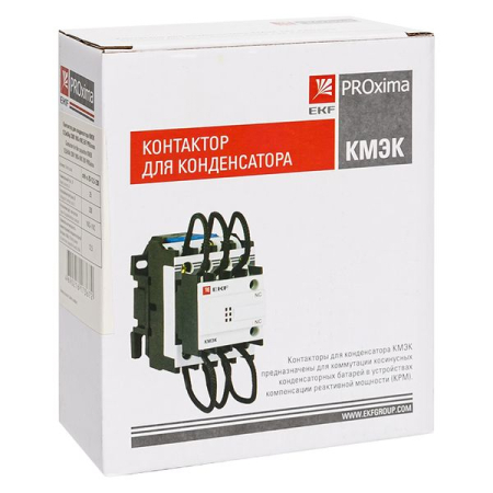 Контактор для конденсатора КМЭК 12,5квар 230В 1NО+1NC EKF PROxima