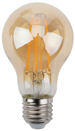 Лампы СВЕТОДИОДНЫЕ F-LED F-LED A60-11W-827-E27 gold  ЭРА (филамент, груша золот., 11Вт, тепл, Е27)