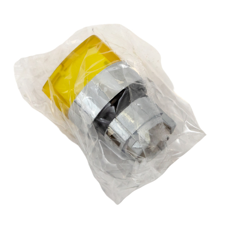 Исполнительный механизм переключателя ХB4 желтый на 2 положения возвратный без фиксации, с подсветкой с короткой ручкой EKF PROxima