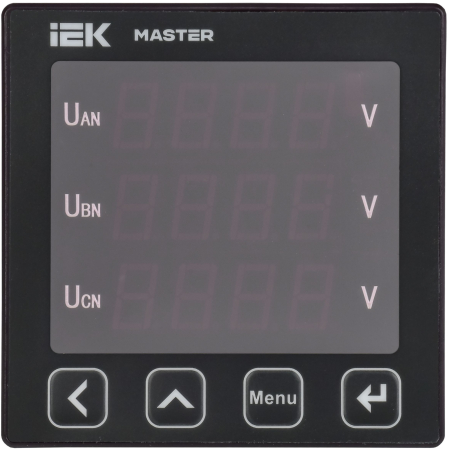 Вольтметр цифр. щит. 3-ф. RS-485 96х96 LED MASTER IEK