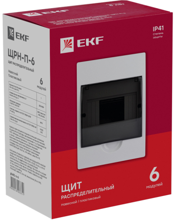Щит распред. навесной ЩРН-П- 6 IP41 EKF PROxima