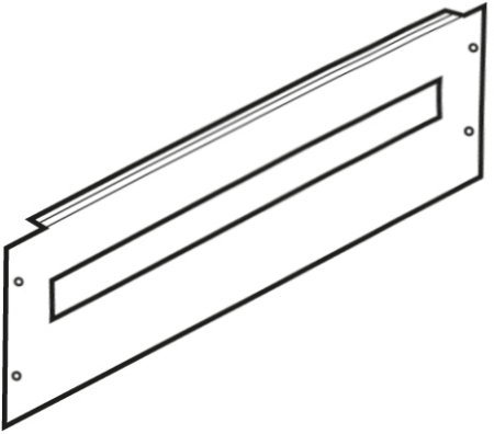 Фальш-панель для ВРУ 150х450мм с вырезом TDM