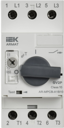 ARMAT Авт. выкл. защиты двигателя A1 GV2P 0,63-1А IEK