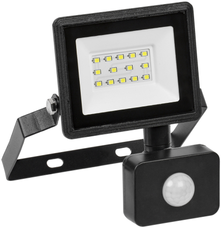 Прожектор СДО 06-20Д светодиодный черный с ДД IP54 6500K IEK