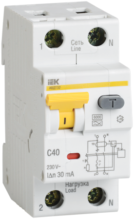 АВДТ 32 C40 30мА - Автоматический Выключатель Дифф. тока IEK