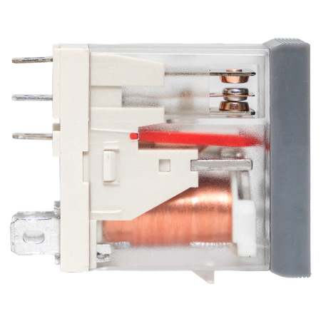 Реле промежуточное с кнопкой и мех. Индикацией RPAt 25/1 12A 24В DC EKF AVERES