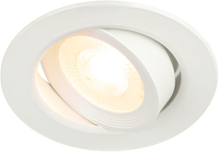 Светильник KL LED 22A-5 3K WH  ЭРА светодиодный круглый поворотн. LED SMD 5W 3000K, белый