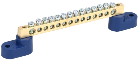 Шина N "ноль" на двух угловых изол ШНИ-6х9-14-У2-С IEK