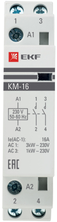 Контактор модульный КМ 16А NО+NC (1 мод.) EKF PROxima