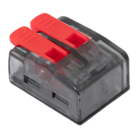 Строительно-монтажная клемма СМК 221-612 с рычагом 2 отверстия 0.5-4.0(6) мм2 EKF PROxima