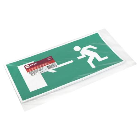 Знак "Направление к эвакуационному выходу налево" 150х300мм EKF PROxima