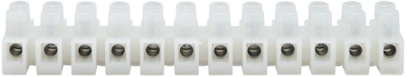 Клемник Полиамид 6.6,12р,110°С,450V, 24A, 2,5мм.кв.