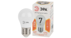 Лампа светодиодная Эра LED P45-7W-827-E27 (диод, шар, 7Вт, тепл, E27)