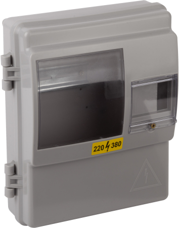 KDE_1  Корпус пластиковый ЩУРн-П 1/4 IP54 (КДЕ-1) ЭРА  KDE_1 (290х240х110)