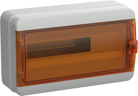 TEKFOR Корпус пласт. КМПн-18 IP65 оранж. прозр. дверь IEK
