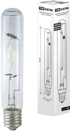 Лампа металлогалогенная ДРИ 400 6000 К Е40 TDM