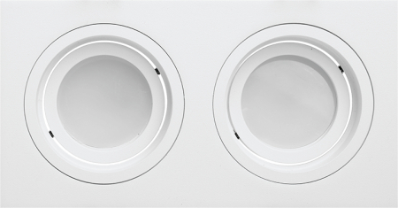 Встраиваемый cветильник WOLTA WDL-GU5.3/02W-02 IP20 под лампу GU5.3 двойной Белый ALTO 175x92x25 1/40