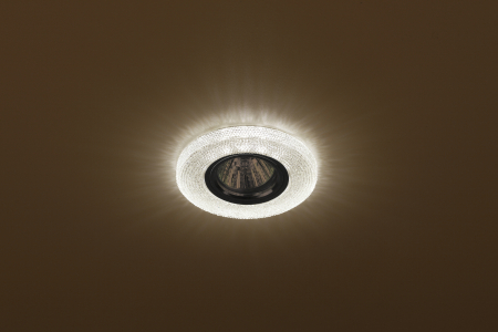 Светильник DK LD1 BR  ЭРА декор cо светодиодной подсветкой,  коричневый