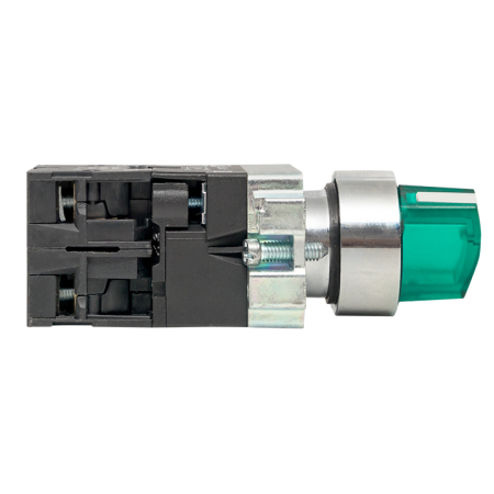 Переключатель BD21 2P c зеленой подстветкой 24В NO EKF PROxima