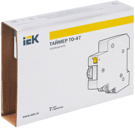 Таймер ТО47 освещения 16А 230В на DIN-рейку IEK