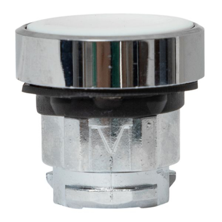 Исполнительный механизм кнопки XB4 белый плоский возвратный без фиксации, без подсветки IP65 EKF