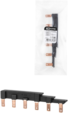 Шина соединительная наборная ШСН 3П 63А 2x3PIN(тип A) TDM