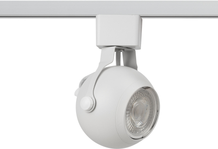 TR35-GU10 WH  Трековый светильник однофазный ЭРА TR35-GU10 WH MR16 белый под лампу