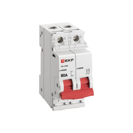 Выключатель нагрузки ВН-125N 2Р 80А PROXIMA EKF