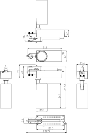 SТR-30-36-30K-W20  Трековый светильник трехфазный ЭРА SТR-30-36-30K-W20 узкий луч 3000K белый