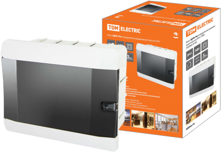 Бокс ЩРВ-Пм-8 модулей встраиваемый пластик IP41 TDM