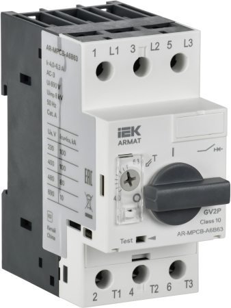 ARMAT Авт. выкл. защиты двигателя A6 GV2P 4-6,3А IEK