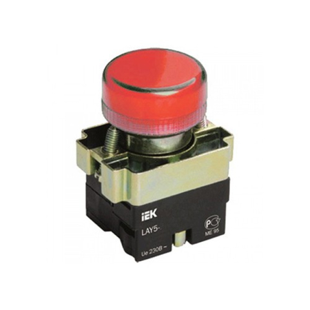 Индикатор LAY5-BU64 красного цвета d22мм IEK