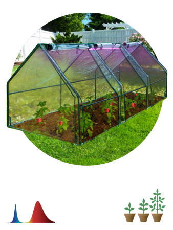 FITO-House-max  Теплица ЭРА FITO-House-max со светильниками в комплекте, 2700х900х900 мм, 3 отсека