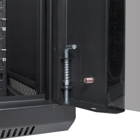 Шкаф настенный 19" TERACOM PRO 12U 600х450 мм дверь стеклянная с замком-ручкой чёрный