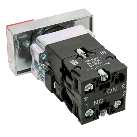 Кнопка  LAY5-BW8465 "I-O" прямоугольная 230В NO+NC EKF PROxima