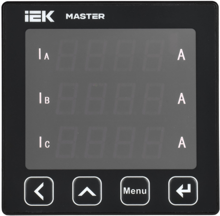 Амперметр цифр. щит. 3-ф. RS-485 96х96 LED MASTER IEK