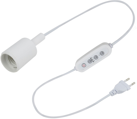 FITO-Time Holder E27  Светильник для растений ЭРА FITO-Time Holder E27 с проводом и таймером для фитоламп с цоколем Е27