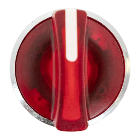 Исполнительный механизм переключателя ХB4 красный на 2 положения с фиксацией, с подсветкой с короткой ручкой IP65 EKF