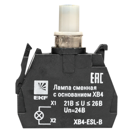 Лампа сменная c основанием XB4 синяя 24В EKF PROxima