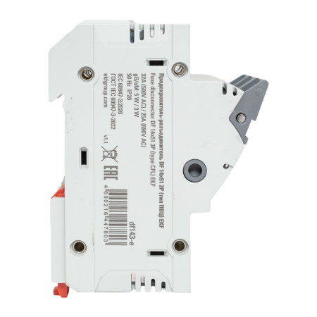 Предохранитель-разъединитель DF 14х51 3Р (тип ПВЦ)  EKF