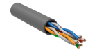 Витая пара U/UTP 5E 24AWG 4PR PVC 1м серый 100м РФ GENERICA