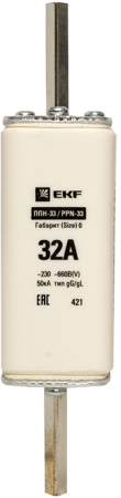 Плавкая вставка ППН-33 160/ 32А габарит 0 EKF PROxima