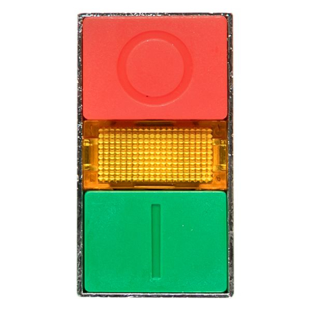 Кнопка  LAY5-BW8465 "I-O" прямоугольная 230В NO+NC EKF PROxima