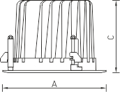 DL POWER LED 60 D60 IP66 4000K светильник